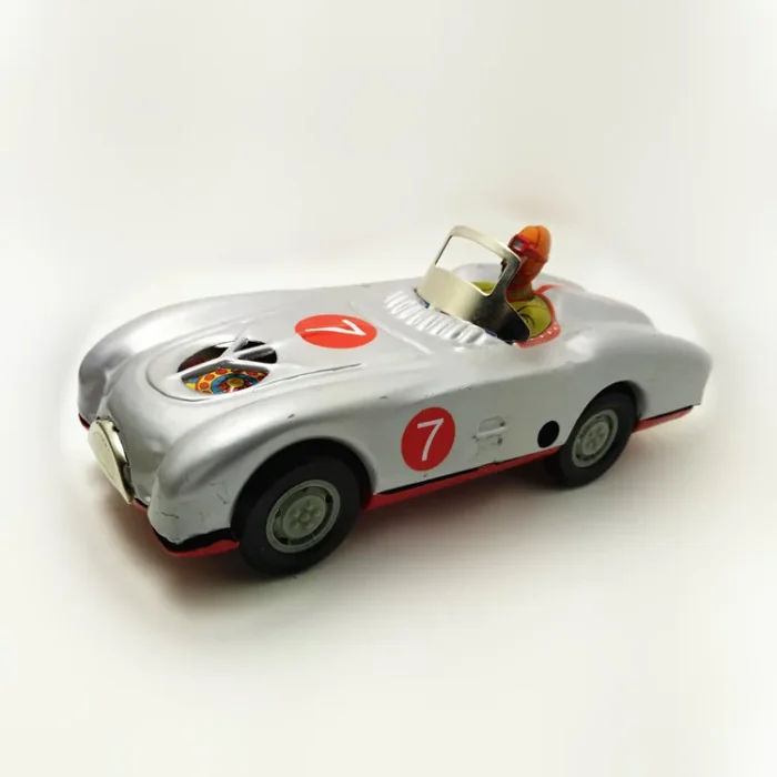 Retro Wind-Up Tin Racing Car