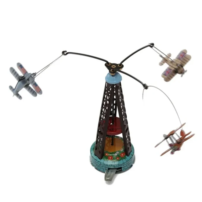 Mechanical Flying Plane Clockwork Toy - Image 2