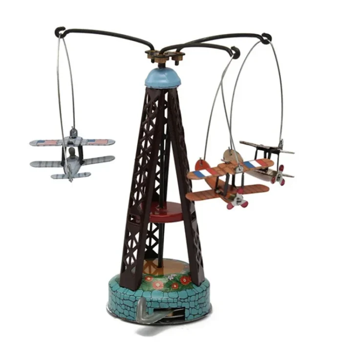 Mechanical Flying Plane Clockwork Toy